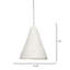 Luminaire suspendu conique à 1 lumière Keavy