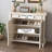 White Solid Wood Shoe Storage Bench
