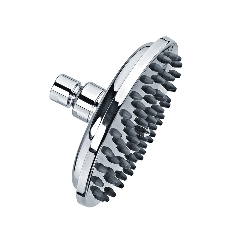 6" Rose Adjustable Shower Head, Brushed Nickel