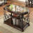 2-Shelf Glass Top Coffee Table