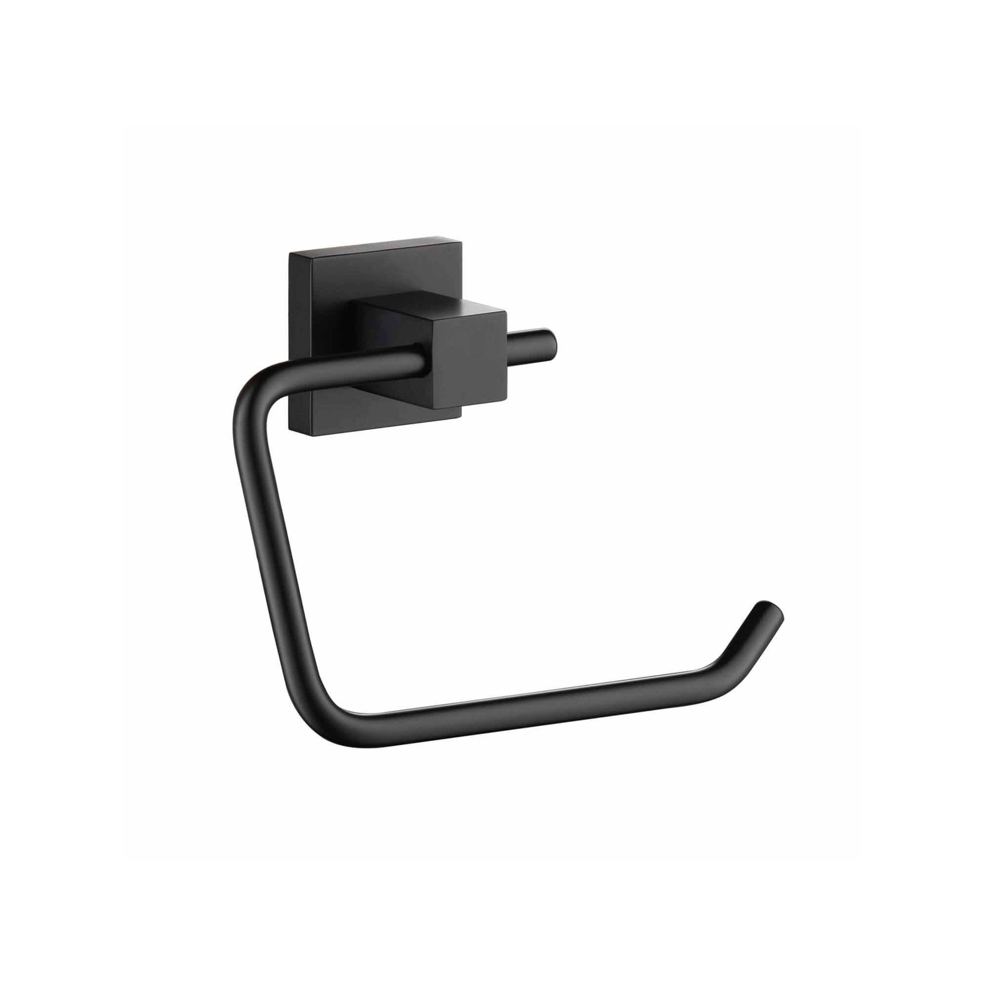 Cube Toilet Paper Holder, Matte Black