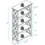 Oktay Etagere Bookcase-29470677