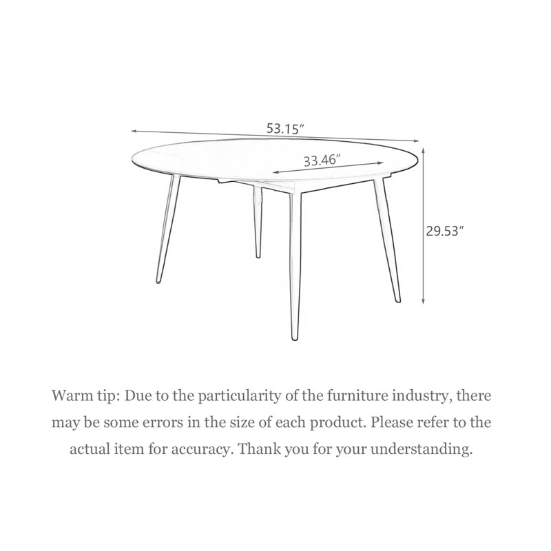Minimalist  Expandable Sintered Stone Dining Table, 29.53”H x 53.15”L x 53.15”W