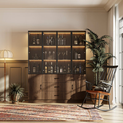 78.7”H Pantry Cabinet With Light