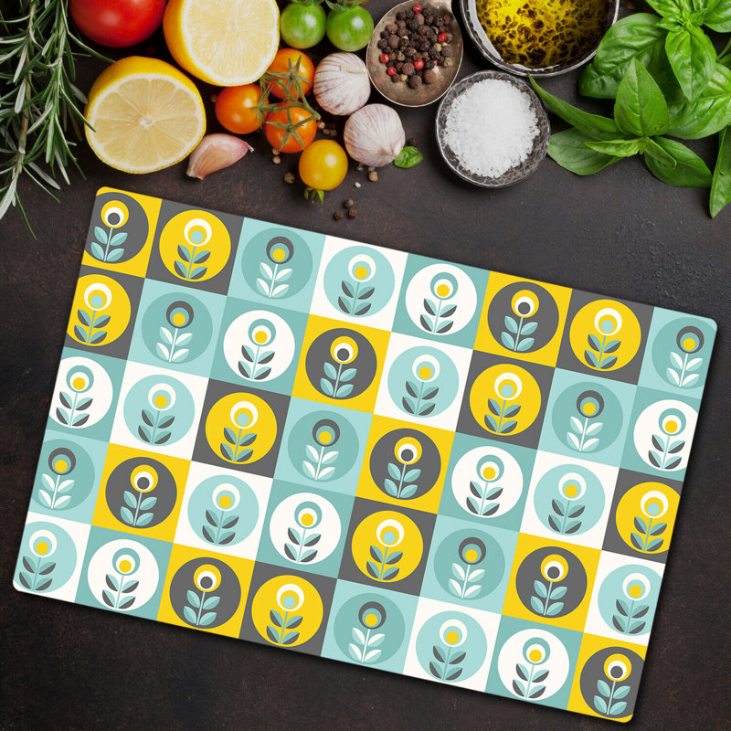 Perkin Tempered Glass Chopping Board, 52cm x 60cm