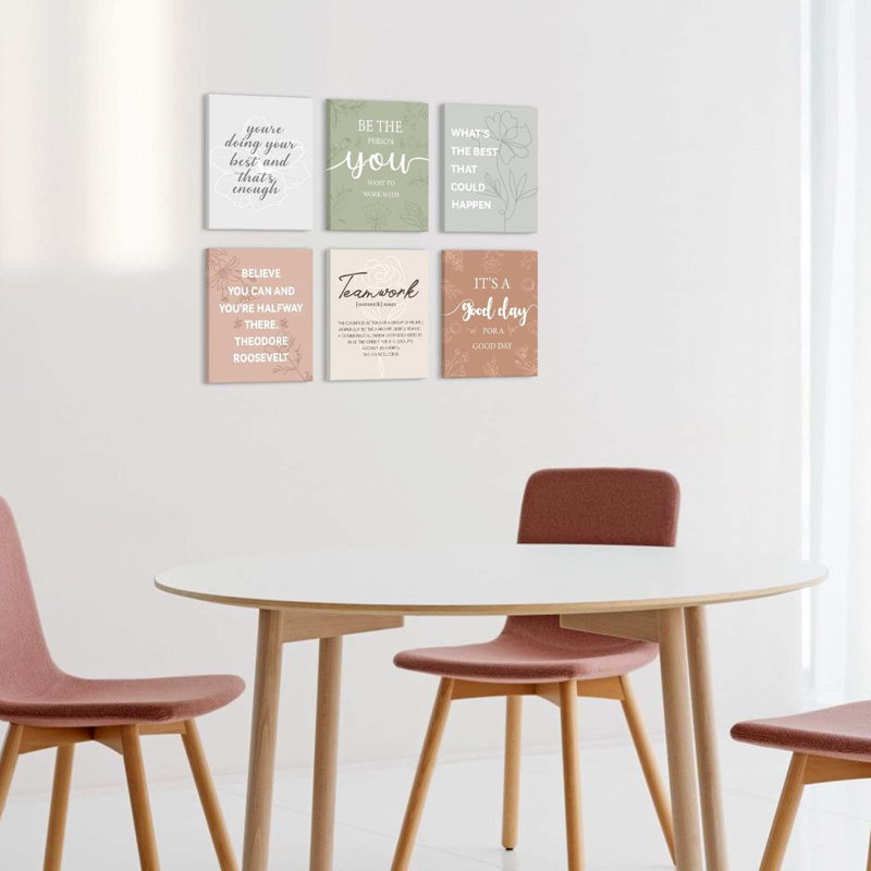 6 Piece Wrapped Canvas Wall Art