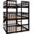 Full Size Triple Bunk Bed In , Construction, With Versatile Usage Solid Pine Wood Bed, For A Comfortable Sleep