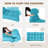 Outdoor Replacement Cushion Set Deep Seating Seat / Back Cushions with Ties (Set of 2)-374720741