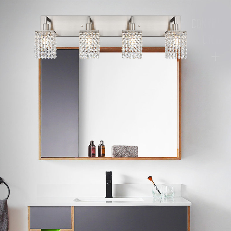 3243W-4 4 - Light Dimmable Vanity Light, Brushed Nickel