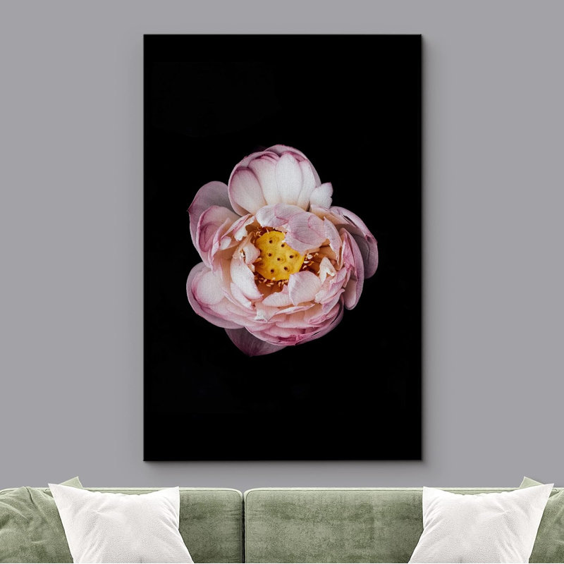 Nénuphar - impression sur toile tendue, H 36 po x l 24 po x P 1,5 po