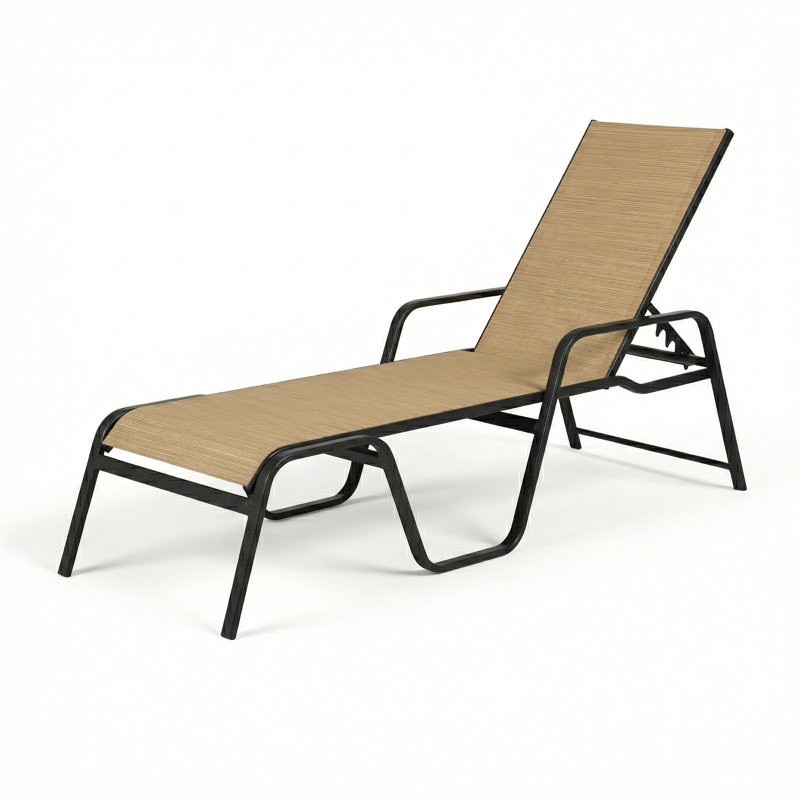 Chaise, Destiny Sand II Sling/Matte Black