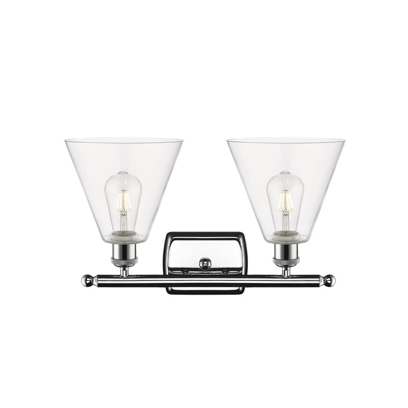 Andresky 2 - Light Vanity Light, Clear, Polished Chrome, Incandescent