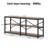 Rustic Farmhouse Style Sofa Table,3-Tier Hall Table,Console Table,TV Stand,Bookshelf