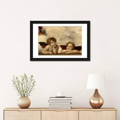 'The Two Angels' by Raphael Painting Print on Canvas