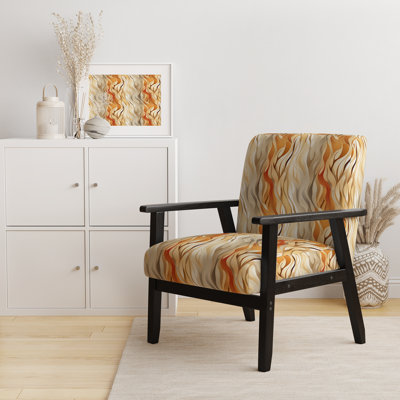 Fauteuil rembourré d'appoint tropical D