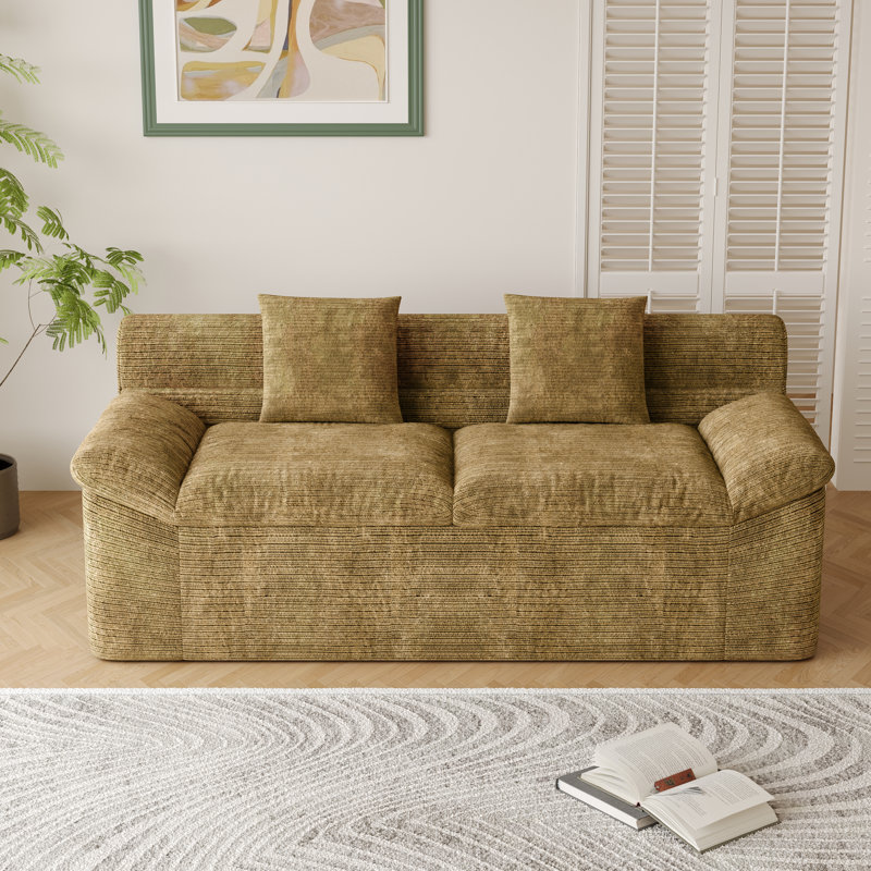 Canapé d'angle modulaire avec assise profonde et sans assemblage requis
