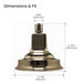 Ensemble de pommeau de douche contemporain Kohler 1049316-SN, nickel poli éclatant