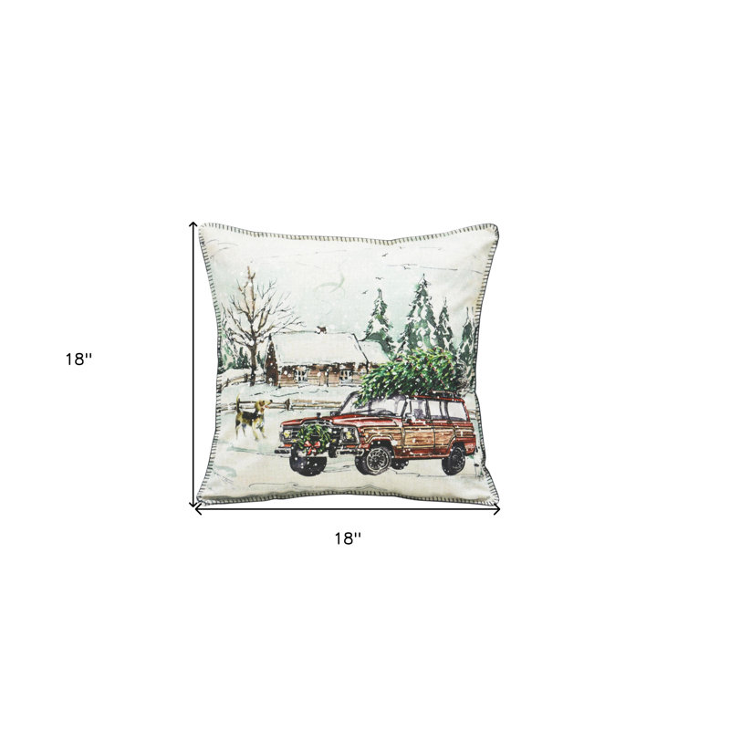 Toile Reversible Cushion Pad
