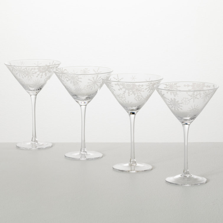 Dejsha 8oz. Glass Martini Glass Set