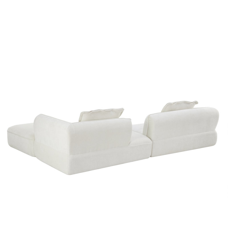 Canapé modulaire Boneless Alto, Blanc