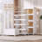 2 Tier Stackable Storage Bins Containers With Wheels For Home Living Room Office Closet