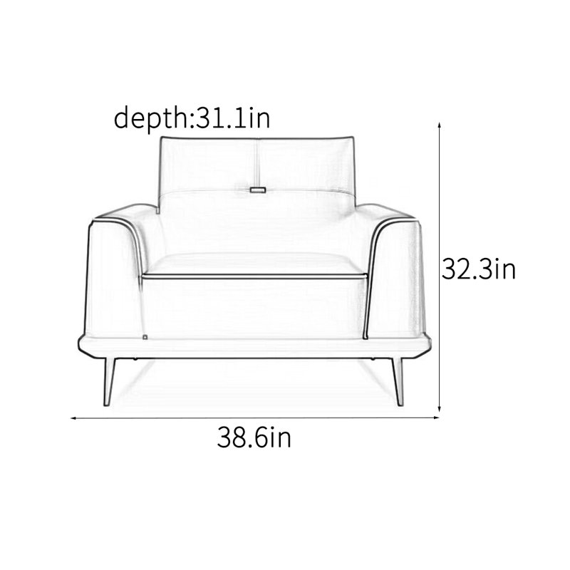 Modern high-end business accent chair