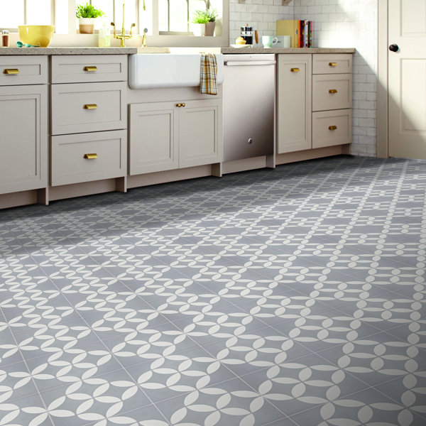 Amlo 8" x 8" Cement Patterned Wall & Floor Tile