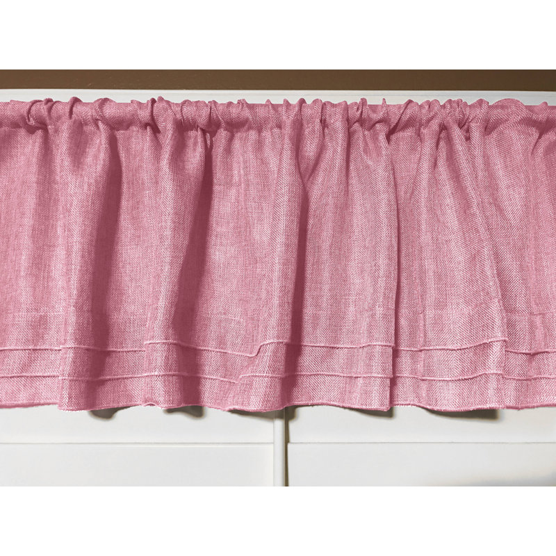 Piaf Tailored Window Valance, Pink