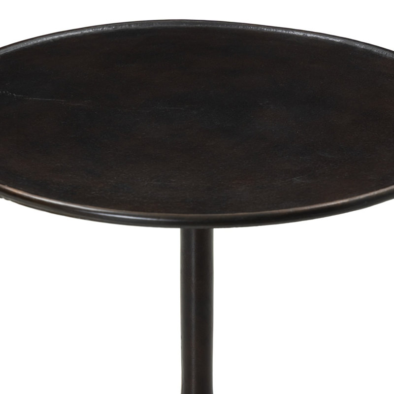 Piédestal en aluminium Aggie, Rouille antique