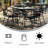 Amlie 31.5" Square Glass Dining Table with 4 Aluminum Chairs-46535393