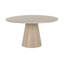 Karnveer Round Solid Oak Dining Table-1424337724