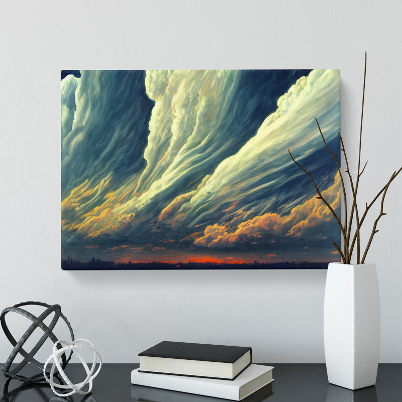 Stormy Cloud View Vol.3 - Wrapped Canvas, 40cm H x 60cm W x 3cm D
