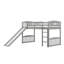 Lit mezzanine simple avec glissade
