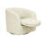 Swivel Mid-Century Modern Accent Tub Chair with Faux Shearing Upholstery and Hidden Base-74931497