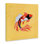 Koi coloré sur toile jaune, design par Yvette St. Amant