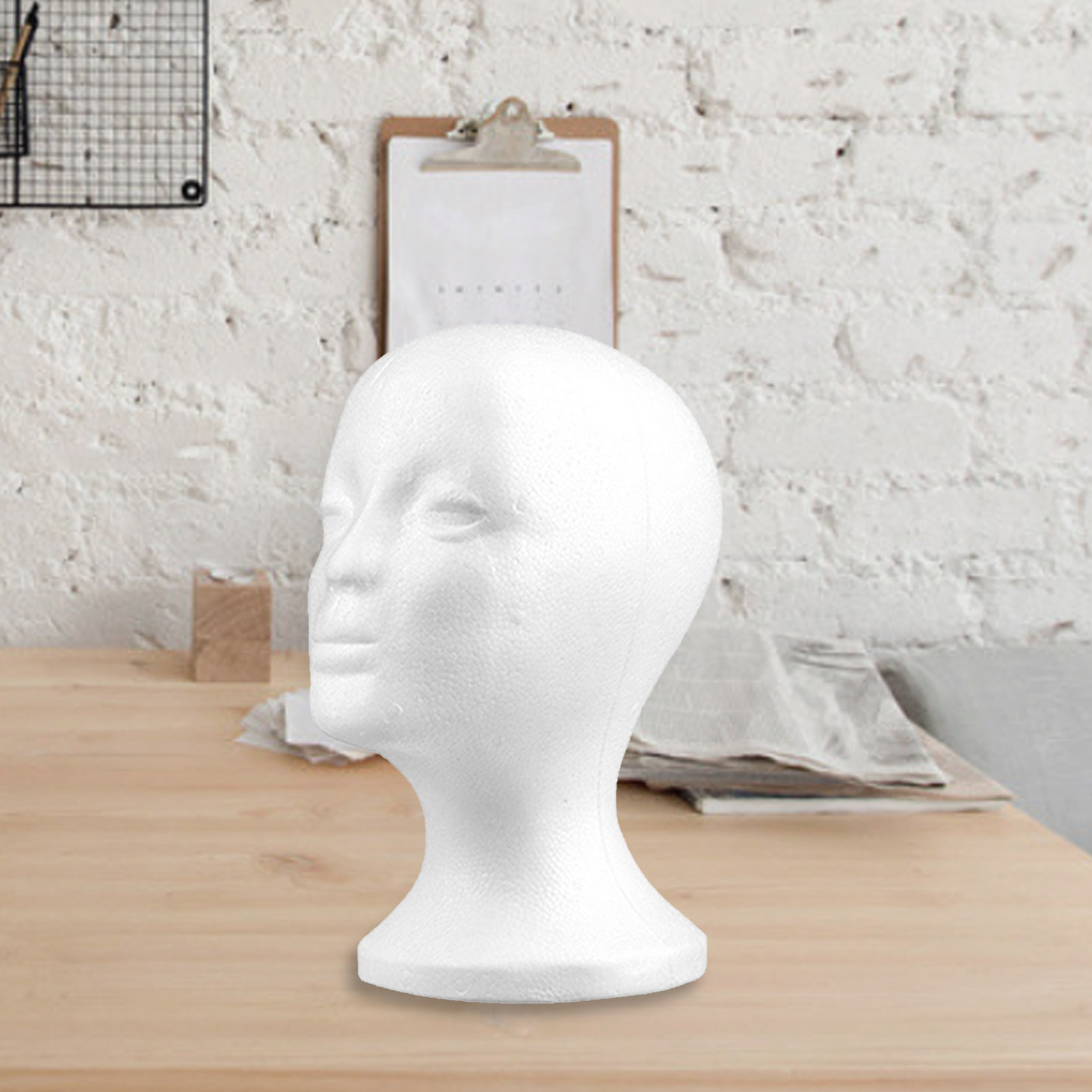 Wrought Studio™ Female Styrofoam Mannequin Head Model - Wig/hat Display ...