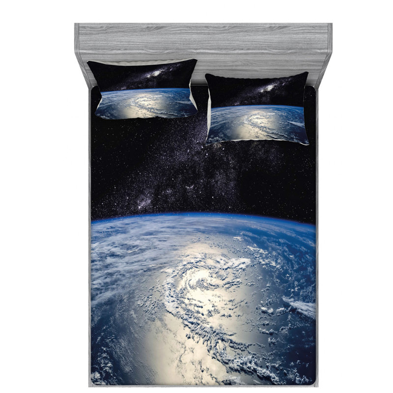 Microfiber Sheet Set, Queen Sheet Set with Fitted Sheet