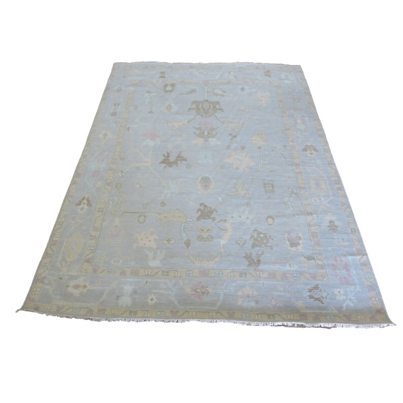 Tapis unique gris de 9 pi 3 po x 12 pi 3 po