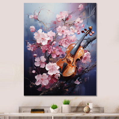 «Violon and Nature Harmonic Hues I» sur toile