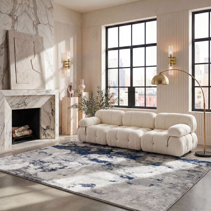 Brittain Performance Abstract Rug, Rectangle 8' x 10'