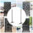 74.8'' H Privacy Screen Bracket (Privacy Screen Panels Not Included)