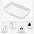 24"X15" White Ceramic Rectangular Vessel Bathroom Sink