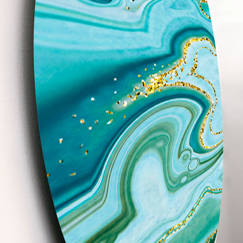 Ensemble de 3 décorations murales en métal Ocean Marble