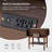 Palig 24"Tall Mid-Century Modern 2-Drawer Solid Wood Veneer with Built-In Charging End Table-1759750050