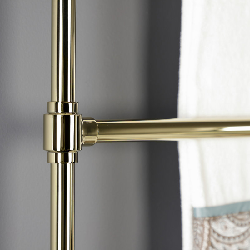 Porte-serviettes mural Kingston Brass 36 po x 32 po Kingston, Laiton poli