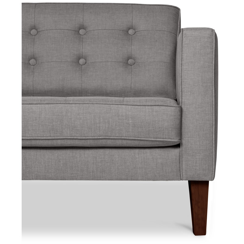 Maxine Armchair, Grey, Wenge
