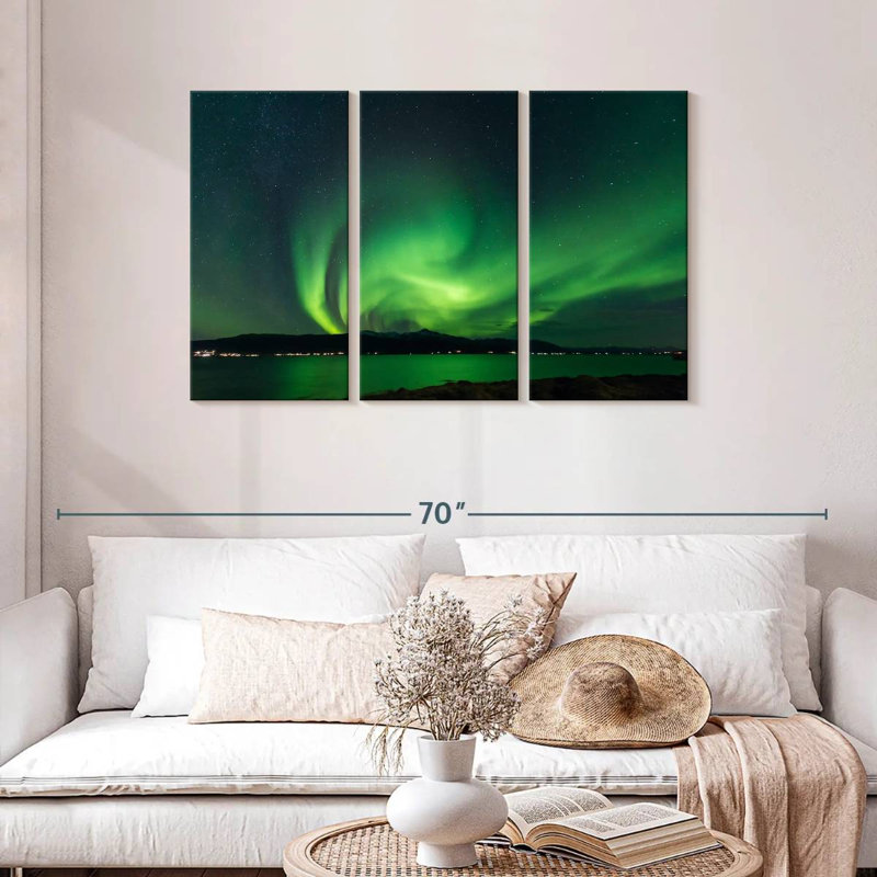 Alvord Svalbard Northern Lights, H 28 po x l 45 po