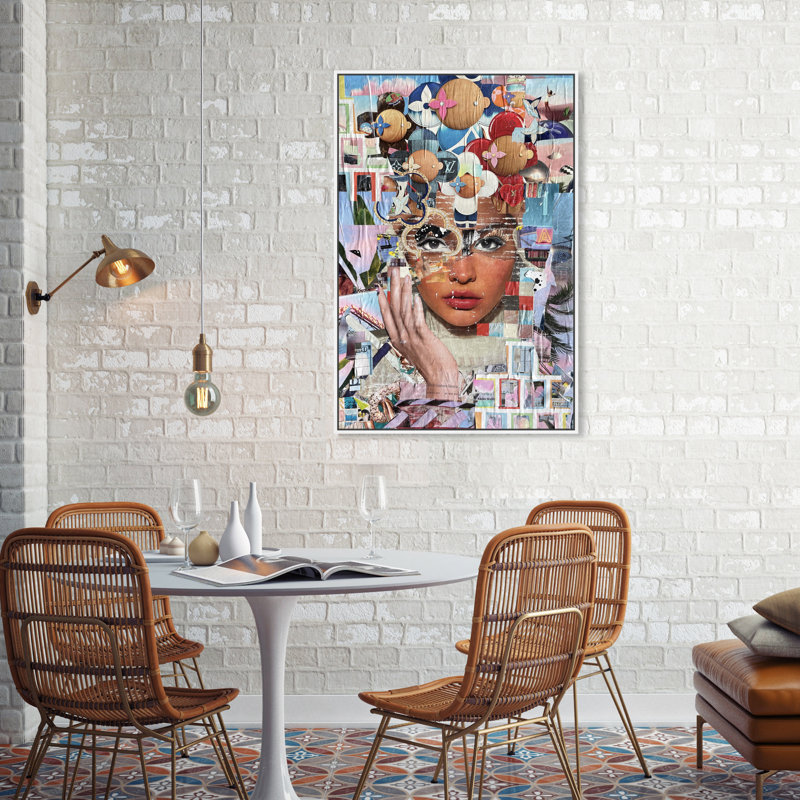 «Royal Lux» par Katy Hirschfeld, impression sur toile, Toile avec cadre blanc, H 24 po x l 36 po
