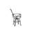 Palazzo Sling Aluminum Outdoor 22'' Stool