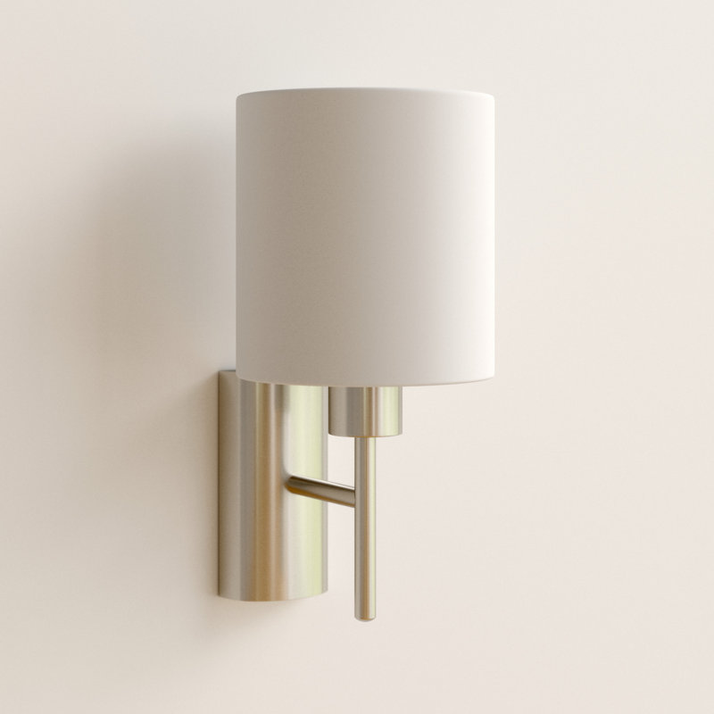 Patience Steel Armed Sconce, White